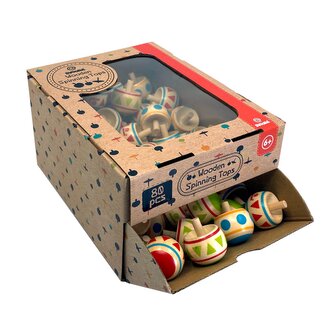 Svoora - Oboustranná dřevěná káča Indie - výstavní stojan 80ks