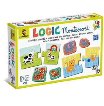 Ludattica - Logic Montessori - Mláďátka zvířat a jejich rodiče