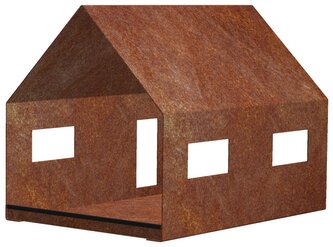 Casa Ptačí krmítko 30 x 21 x 23 cm, corten CORGARDEN 1040 Casa Ptačí krmítko 30 x 21 x 23 cm, corten CORGARDEN 1040