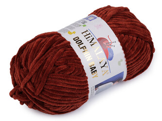 Pletací žinylková příze Dolphin Baby 100 g - 1 ks - 35 (80370) rezavá