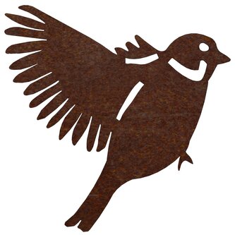 Zahradní dekorace vrabec 2, 15 x 16 cm, corten CORGARDEN 1058 Zahradní dekorace vrabec 2, 15 x 16 cm, corten CORGARDEN 1058