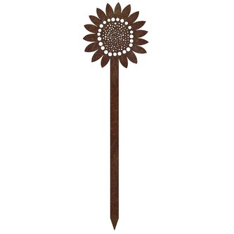 Zahradní dekorace slunečnice 70 x 20 cm, corten CORGARDEN 1052 Zahradní dekorace slunečnice 70 x 20 cm, corten CORGARDEN 1052