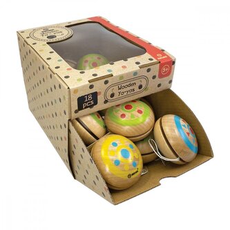 Svoora - Dřevěné Jo-Jo Indie - Výstavní stojan 18ks