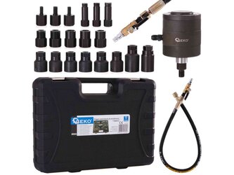 Pneumatický stahovák vstřikovačů s adaptéry GEKO