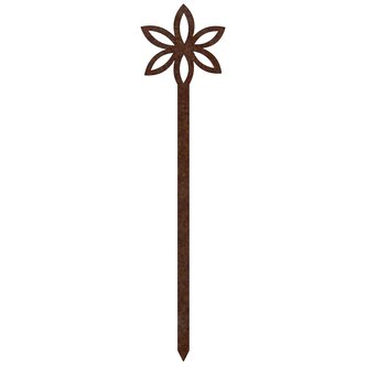 Zahradní dekorace květina 3, 68 x 16  cm, corten CORGARDEN 1056 Zahradní dekorace květina 3, 68 x 16  cm, corten CORGARDEN 1056