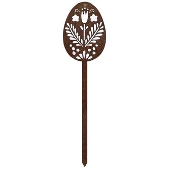 Zahradní dekorace velikonoční kraslice 2, 51 x 14 cm, corten CORGARDEN 1064 Zahradní dekorace velikonoční kraslice 2, 51 x 14 cm, corten CORGARDEN 1064