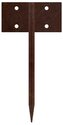 Urbis Spojka na zahradní obrubník 25 x 10 cm, corten, rovná CORGARDEN 1032