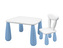 MALTEX SET LUNA Stolik dla dzieci + krzesełko biały/niebieski