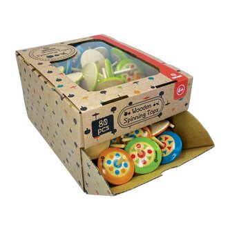 Svoora - Mini dřevěná káča Indie - výstavní stojan 80ks