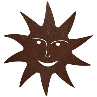 Zahradní dekorace slunce 49 x 49 cm, corten CORGARDEN 1066 Zahradní dekorace slunce 49 x 49 cm, corten CORGARDEN 1066