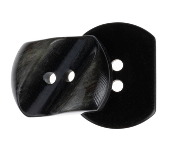 Knoflík - sada 3 ks - Černá - průměr 30 mm