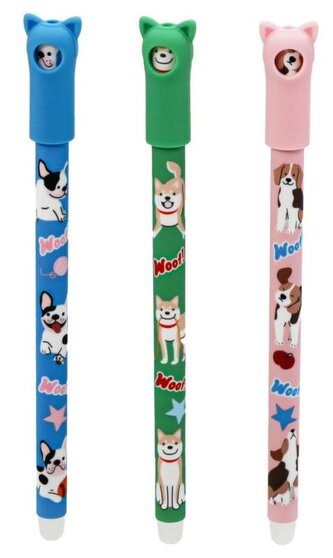 Długopis wymazywalny Puppy Party 0.5mm niebieski MG