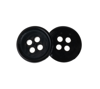 Knoflík - sada 6 ks - Šedá - průměr 15 mm