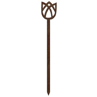 Zahradní dekorace tulipán 62 x 10 cm, corten CORGARDEN 1055 Zahradní dekorace tulipán 62 x 10 cm, corten CORGARDEN 1055