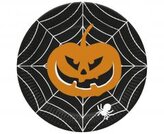 Talerzyki papierowe Halloween Dynia 22,7cm 8szt