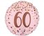 Balon foliowy Pretty pink 60th Birthday 46cm
