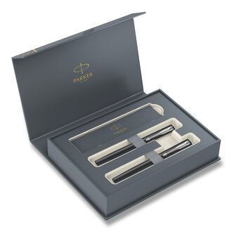 Parker Vector XL Black DUO box - sada plnicí pero a roller