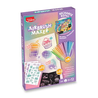 Náhradní náplň do kreativní sady Maped Creativ Airbrush Maker - Pastel Náhradní náplň do kreativní sady Maped Creativ Airbrush Maker - Pastel