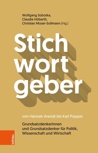 Stichwortgeber von Hannah Arendt bis Karl Popper