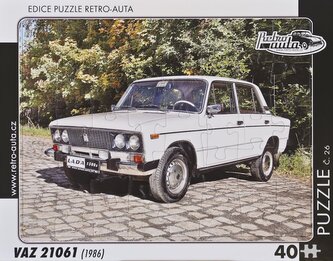 RETRO-AUTA Puzzle č.26 VAZ 21061 (1986) 40 dílků