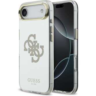 Guess PC/TPU Mirror 4G Glitter Logo MagSafe kryt iPhone Air zlatý