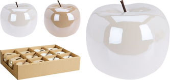 DEKORACJA JABŁKO 7CM 2 RODZAJE CLR