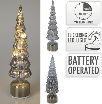 CHOINKA SZKLANA LED 40CM