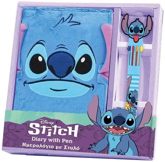 Diakakis Pamiętnik pluszowy z długopisem Stitch