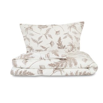 Klasické ložní flanelové povlečení 140x200, 70x90cm LILIE béžová