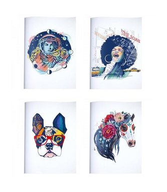 Zeszyt A5/60K kratka Vintage (10szt) STRIGO