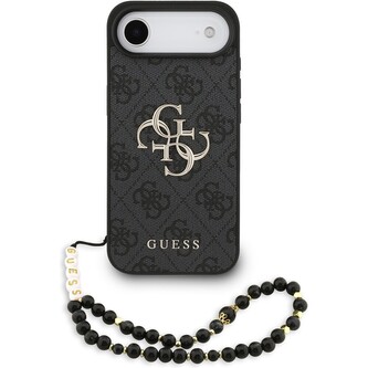 Guess PU 4G Metal Logo Strap kryt iPhone Air černý Guess PU 4G Metal Logo Strap kryt iPhone Air černý