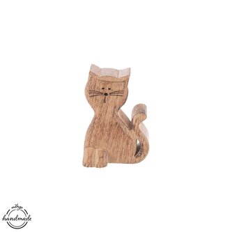 Kočka dřevo MANGO MICKA v. 10 cm Kočka dřevo MANGO MICKA v. 10 cm