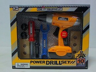 Zestaw narzędzi z wiertarką 10el HKS029 79077