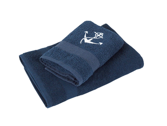 B.E.S. - Petrovice, s.r.o. Dárkový set ručník a osuška 50x90+70x140 froté s výšivkou - Kotva