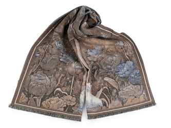 Šátek / šála / pléd typu kašmír 70x185 cm - 1 ks - 2 béžová