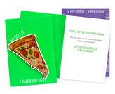 Karnet DK Urodziny neon pizza DK-1353