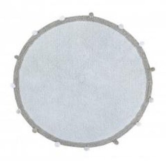 Dywan bawełniany Bubbly Soft Blue 120cm