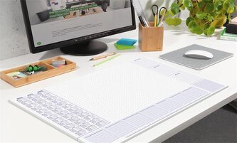 Podložka na stůl "Office", 595 x 410 mm, 2 roční a týdenní kalendář, 2026/2027, SIGEL H6365 Podložka na stůl "Office", 595 x 410 mm, 2 roční a týdenní kalendář, 2026/2027, SIGEL H6365