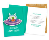 Karnet DK Urodziny neon UFO DK-1346