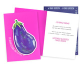 Karnet DK Urodziny neon bakłażan DK-1347