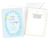 Karnet Chrzest niebieski V-126