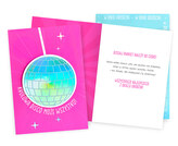 Karnet DK Urodziny neon kula disco DK-1351