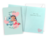 Karnet Urodziny Stich, słodziak (11x17cm) DHS-032