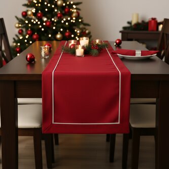 Dekorační ubrus - běhoun na stůl EDGAR červený 40x160 cm Mybesthome