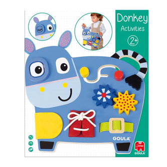 Duża mobilna drewniana tablica manipulacyjna Osiołek Goula