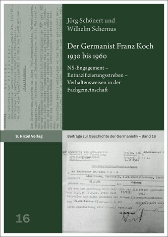 Der Germanist Franz Koch 1930 bis 1960