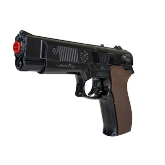 Kovová pistole serie 023 na kapslíkové kotoučky černá s pouzdrem