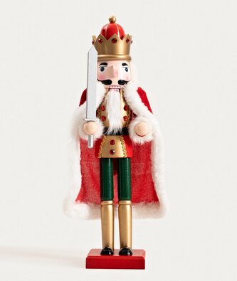 Figurka | LOUSKÁČEK | král louskáčků s mečem | 38 cm | 754401