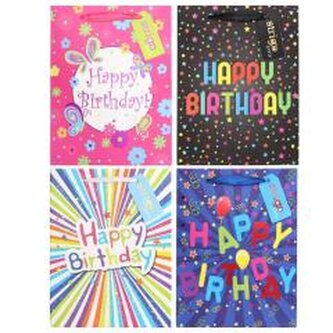 Torba prezentowa Party 18x23x10cm mix STRIGO