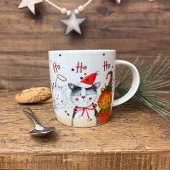 Kubek XM01 Świąteczne koty Ho ho ho! Święta
